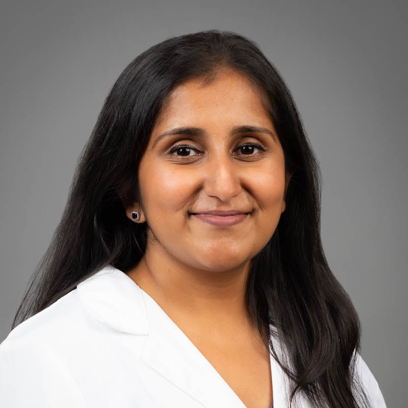 Studio portrait of physician Binita Vadhar MD. Requested by Laura Guidi. Shot in the Media Services studio.