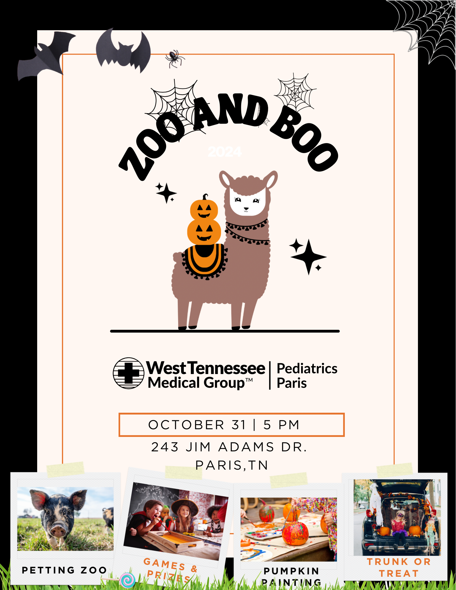 Zoo and Boo Event held at West Tennessee Healthcare Henry County West Tennessee Medical Group Pediatrics Paris